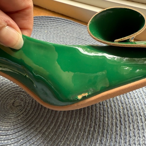 Elegant Green Bow Heels - Picture 8 of 14